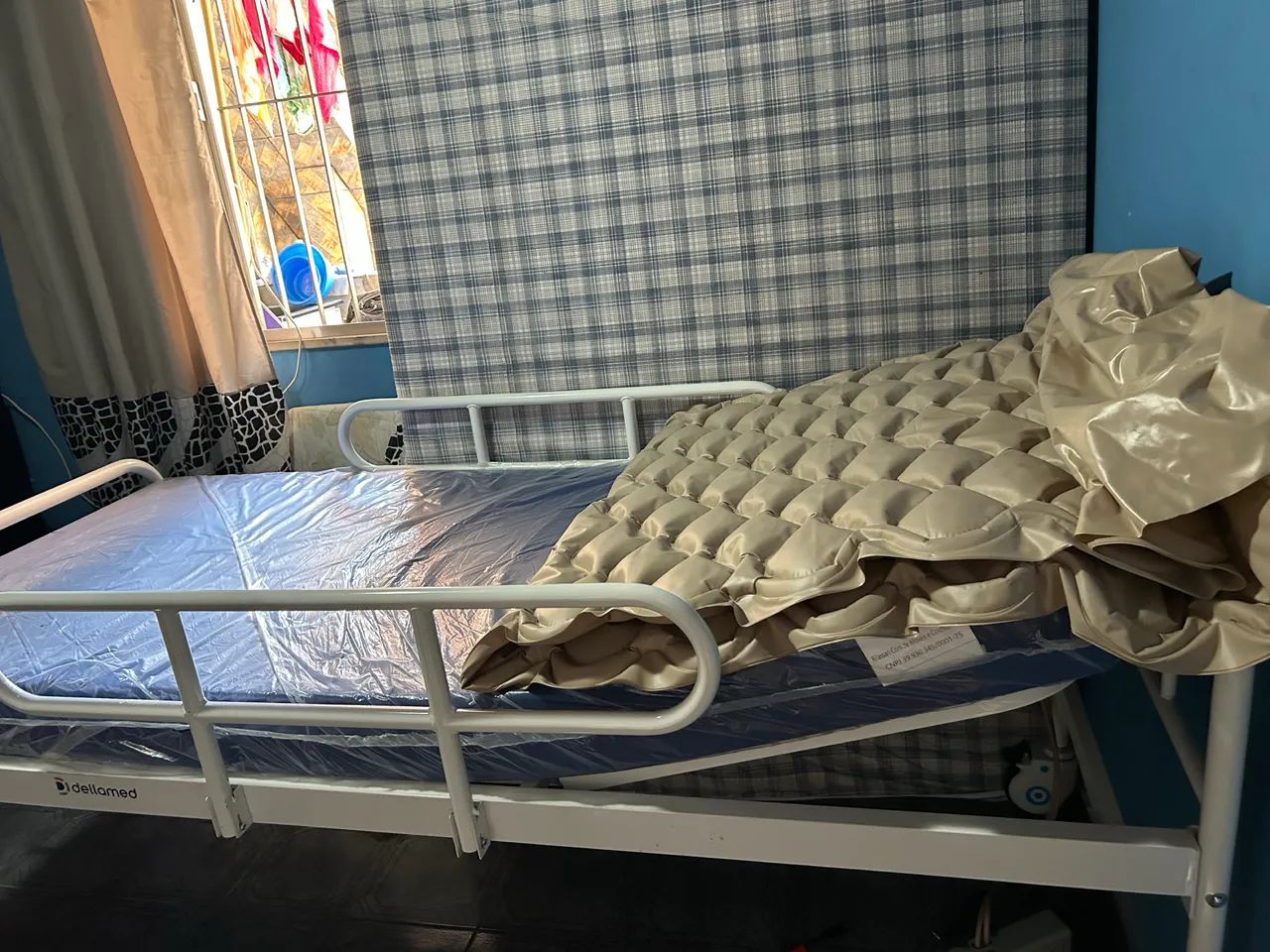 Cama hospitalar com colchão  - Foto 3
