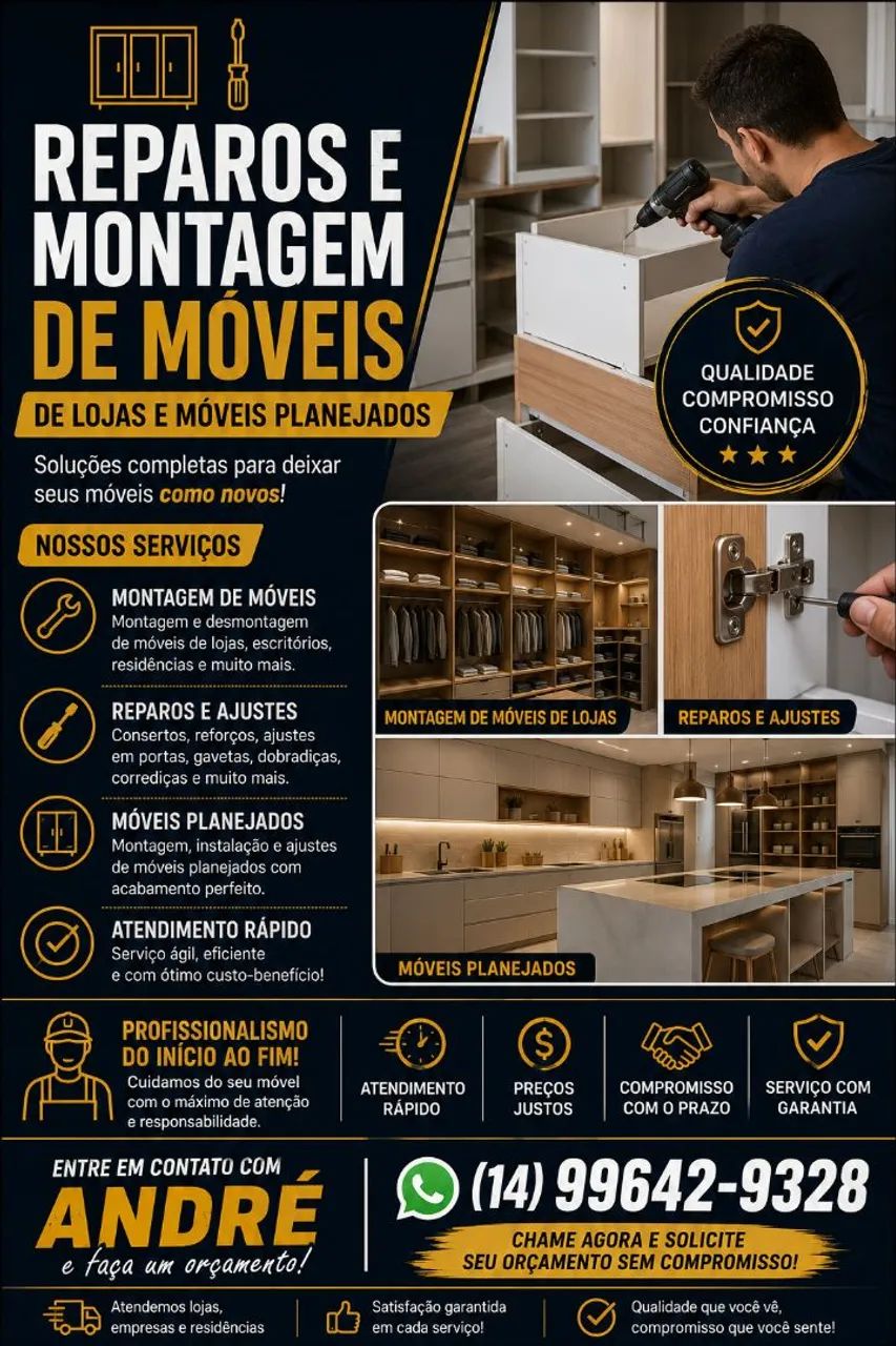 Montador de móveis e restaurador