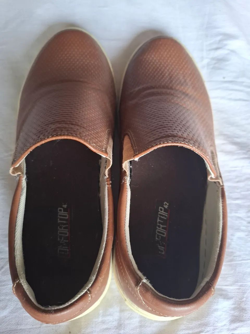 Sapato casual Dmfortop marrom - Foto 4