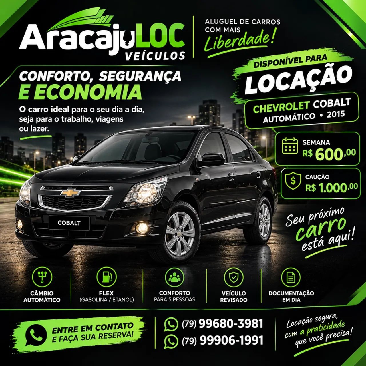Alugo veículos 