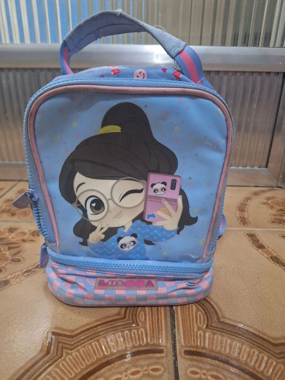 mochila luluca com rodinha e lancheira  - Foto 3