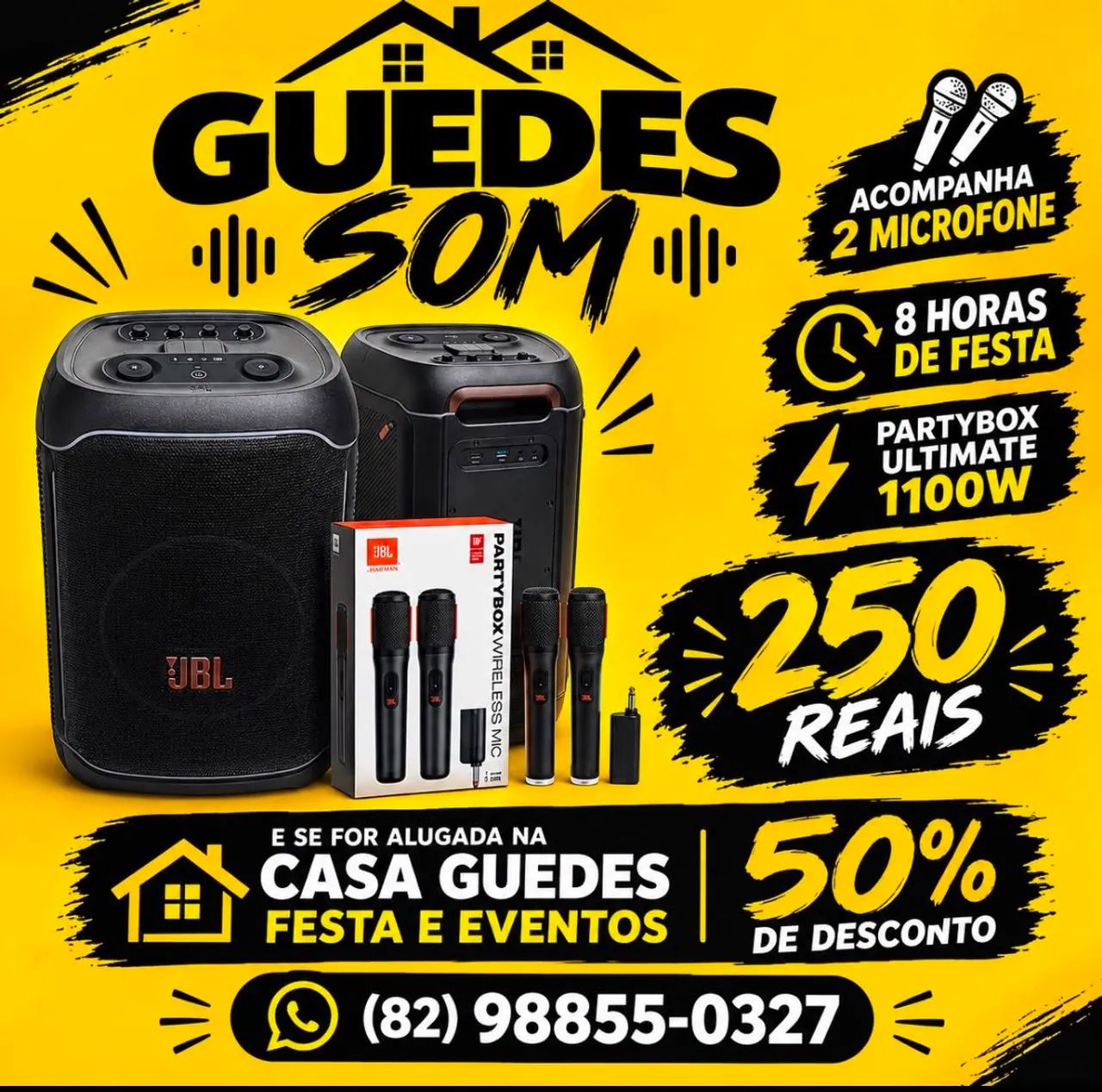 ALUGUEL DE SOM/JBL