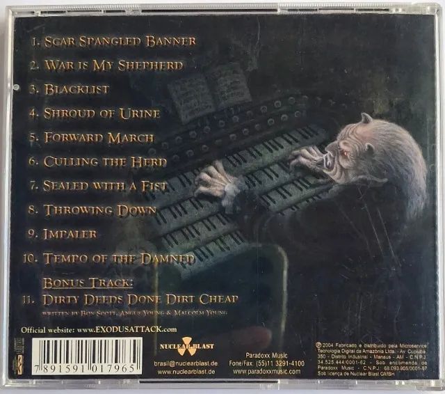 Cd Exodus - Tempo Of The Damned - Foto 2