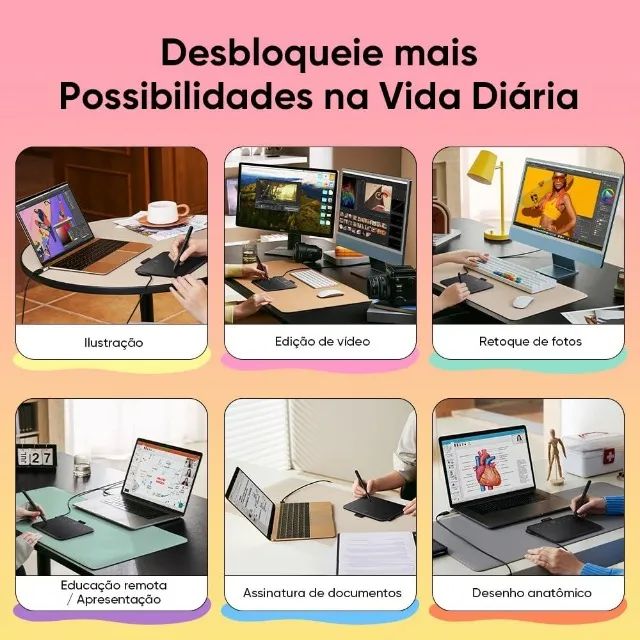 XPPen Deco 640 Mesa Digitalizadora 6" com Chave Virtual - Foto 4