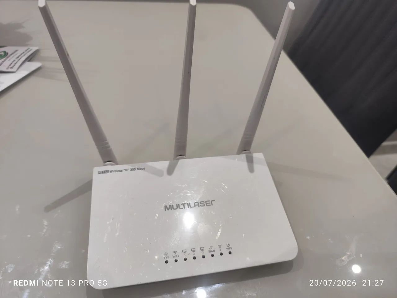 Roteador 3 Antenas Branco Ipv6 300 Mbps - Multilaser 