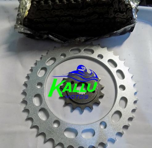 Kit relação BMW F800GS coroa + pinhao brandy niteroi moto kallu motos - Foto 3