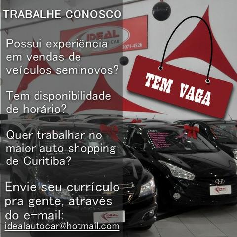 Contratamos vendedor com experiência em vendas de veículos seminovos