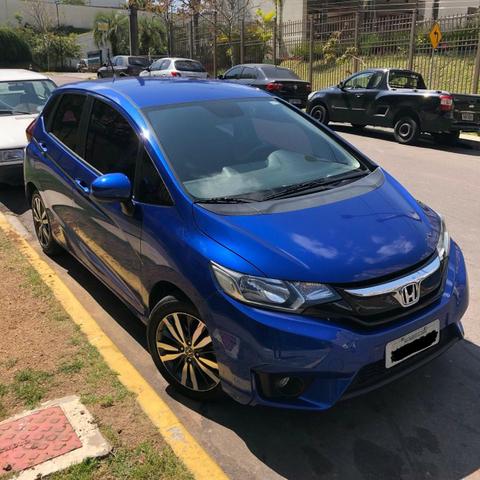Honda fit ex cvt 2015 automático azul - Foto 2