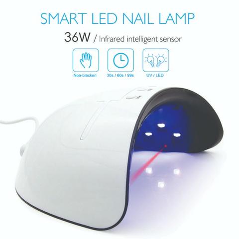 Cabine Uv Ike 36w Unhas De Gel 12 30s 90 60s Seca Esmalte - Foto 3
