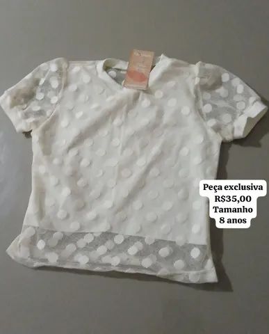 Blusa infantil exclusiva lindas e maravilhosa 