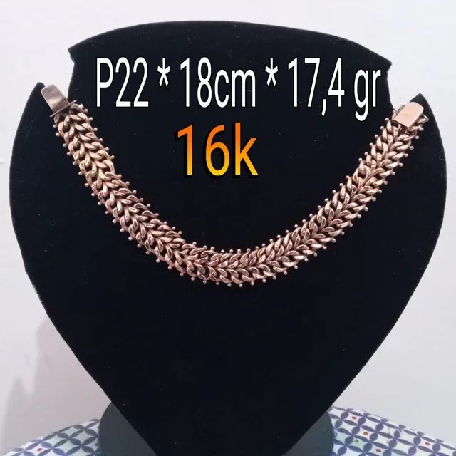 PULSEIRA DE OURO . 395,00 O GRAMA