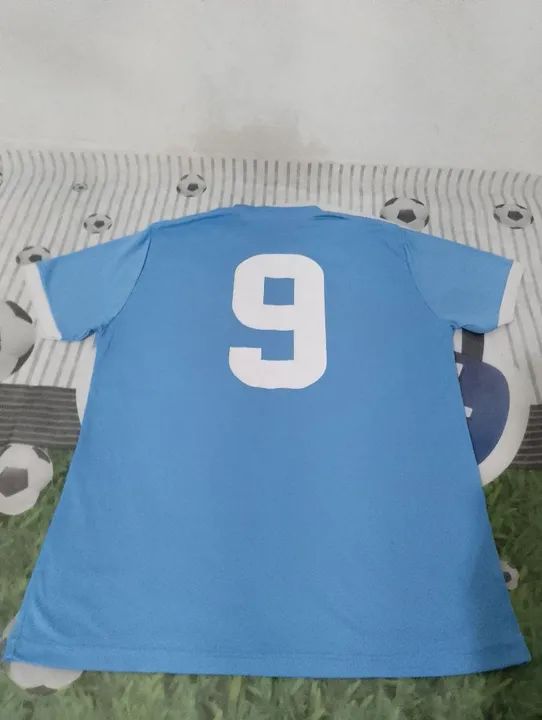 Camisa M Seleção Uruguai Lotto Masculina - Azul Piscina - Foto 2