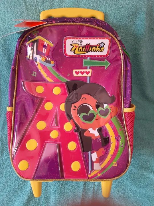 Mochila de rodinhas infantil - Clube da Anittinha