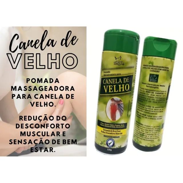 Pomada Massageadora Canela Velho 220g San Jully - Foto 2