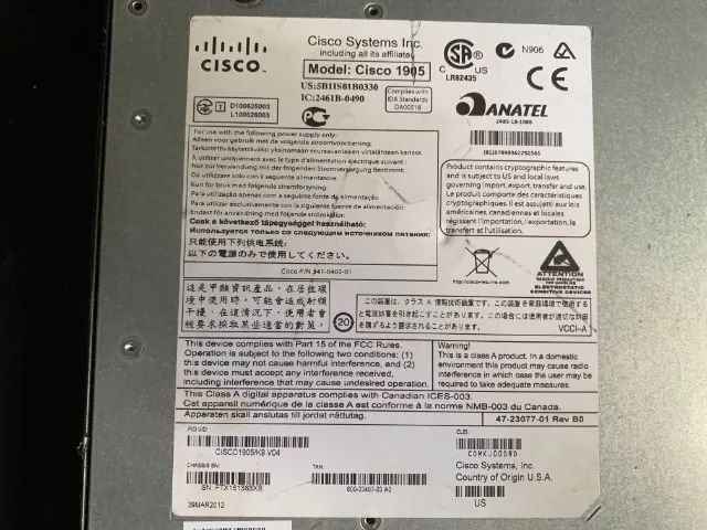 Roteador Cisco 1905 + Switch 3com 2226 Sfp Plus, No Estado! - Foto 6