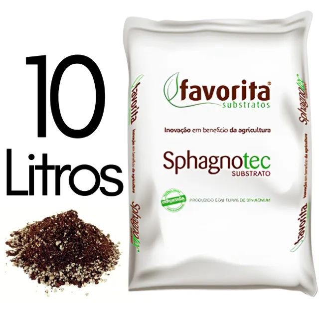 10L Substrato Inerte Para Cultivo Turfa + Perlita Sphagnum (50%-50%) pH5,8 EC0,3 - Lupa 