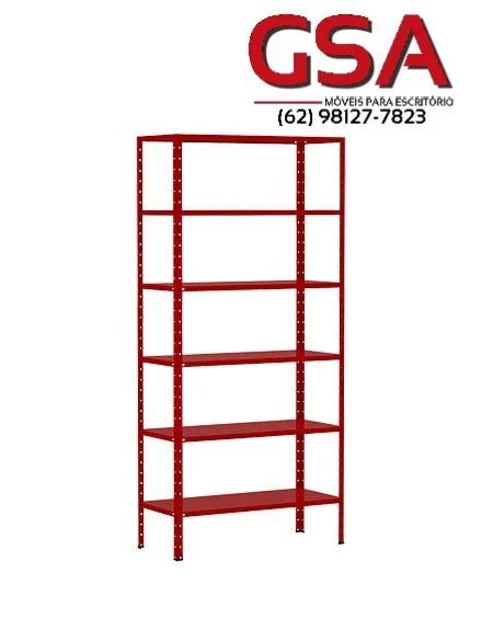 Estante de Aço Colorida c/ 6 Bandejas 