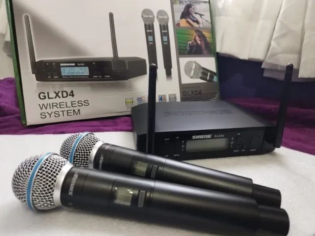 Par de Microfones Shure GLXD4 - Novos