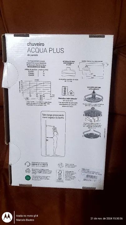 Chuveiro inox  - Foto 2