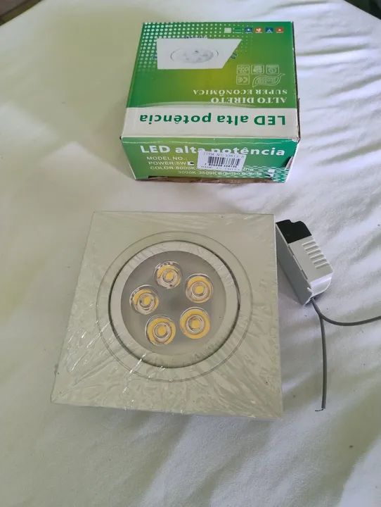 Lâmpada de embutir Spot led 5W branco quente novo Bivolt  - Foto 3