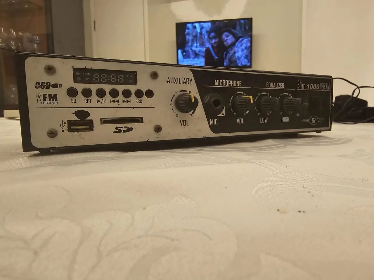 Aparelho de Som USB/SD/FM com Entrada para Microfone - Foto 3