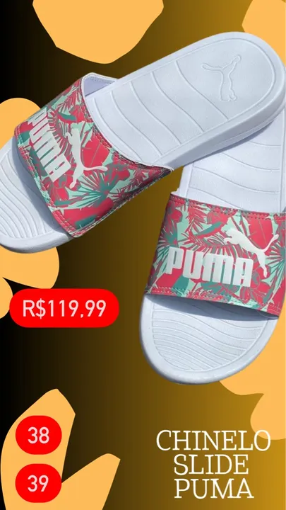 Chinelo Slide Puma - 38 e 39