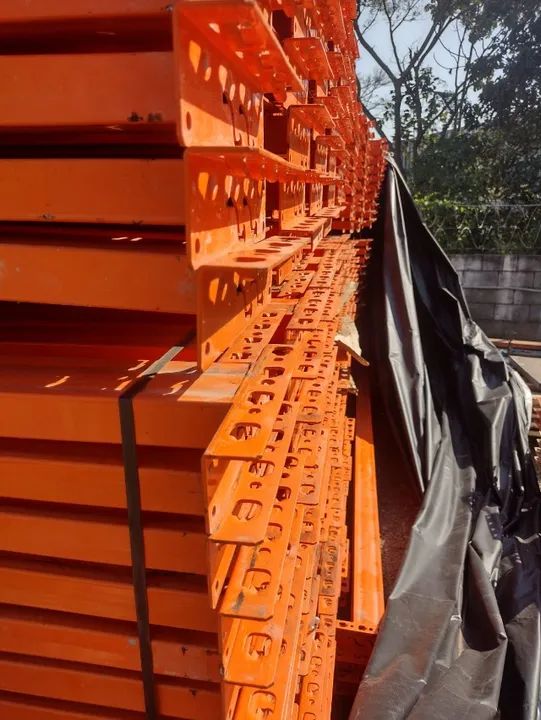 Longarinas (3,40m) Bertolini - Porta Palete seminovas  - Foto 3