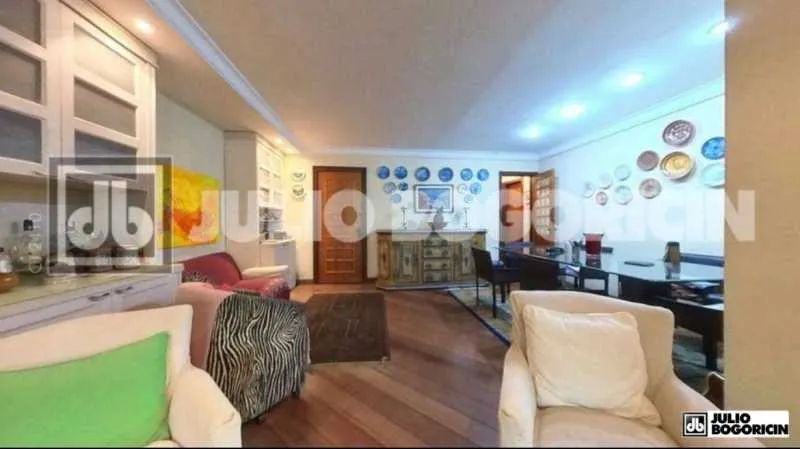 Apartamento a venda no Leblon 2ªquadra da praia prédio de luxo varanda 3 quartos 2vagas - Foto 8