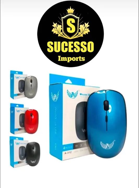 Mouse e teclado sem fio 