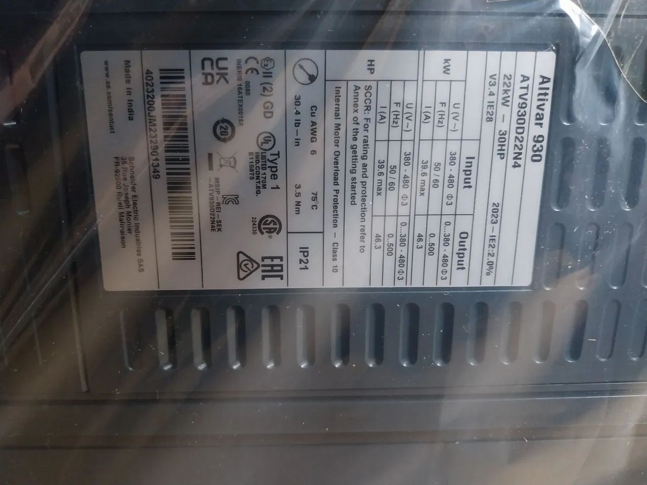 Inversor de Frequência Altivar 930 Schneider 30HP - Foto 2