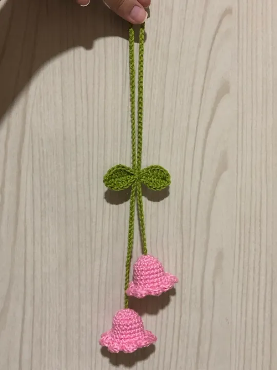Enfeite flor de crochê