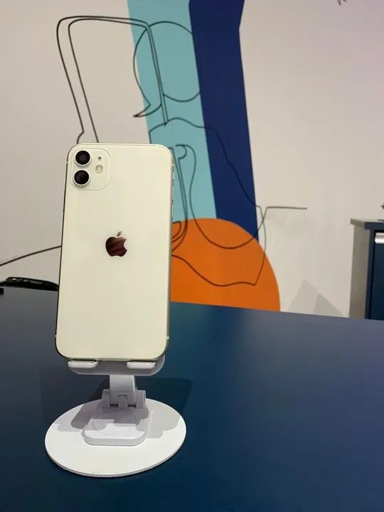 iPhone 11 Semi-Novo 128GB Branco Saúde de Bateria 100% Aparelho Impecável 