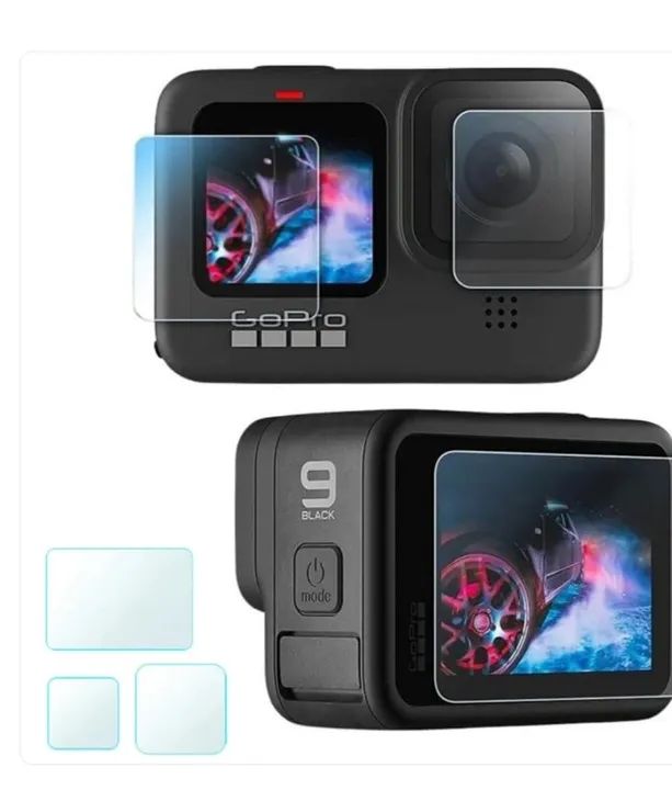 Kit Películas (Gopro) Protetora de Vidro Lente e LCD Frontal/Traseiro - Foto 3