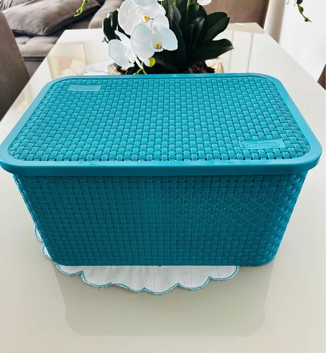 Kit Cesto Organizador de Plástico para Escritório - Foto 4
