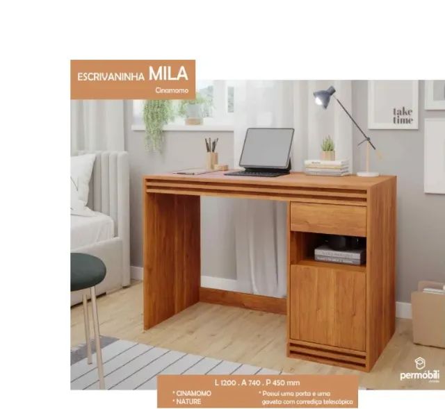 Escrivaninha Nova com Gaveta - Mila