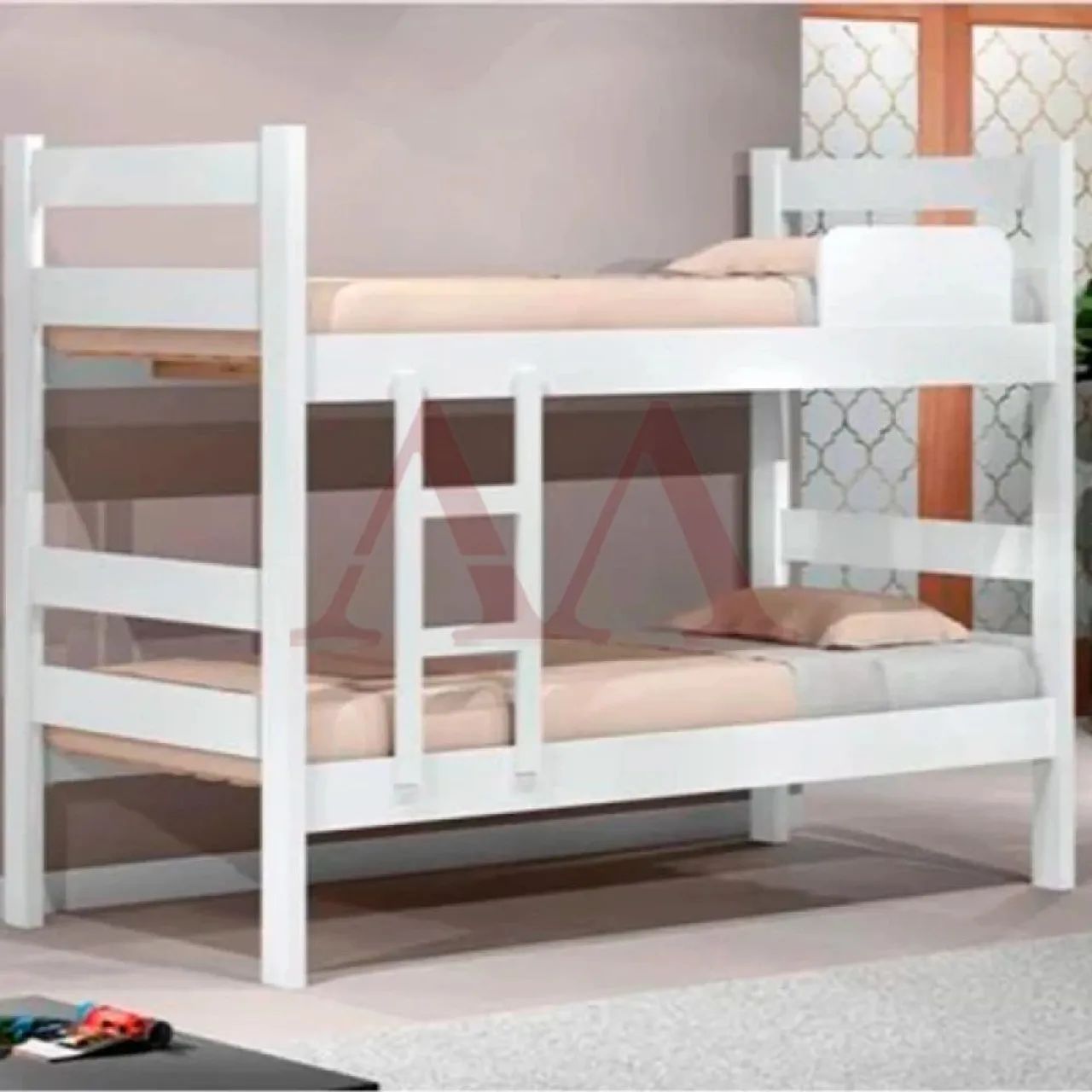Beliche 100% MDF Solteiro Prisma Plus Branco<br><br>