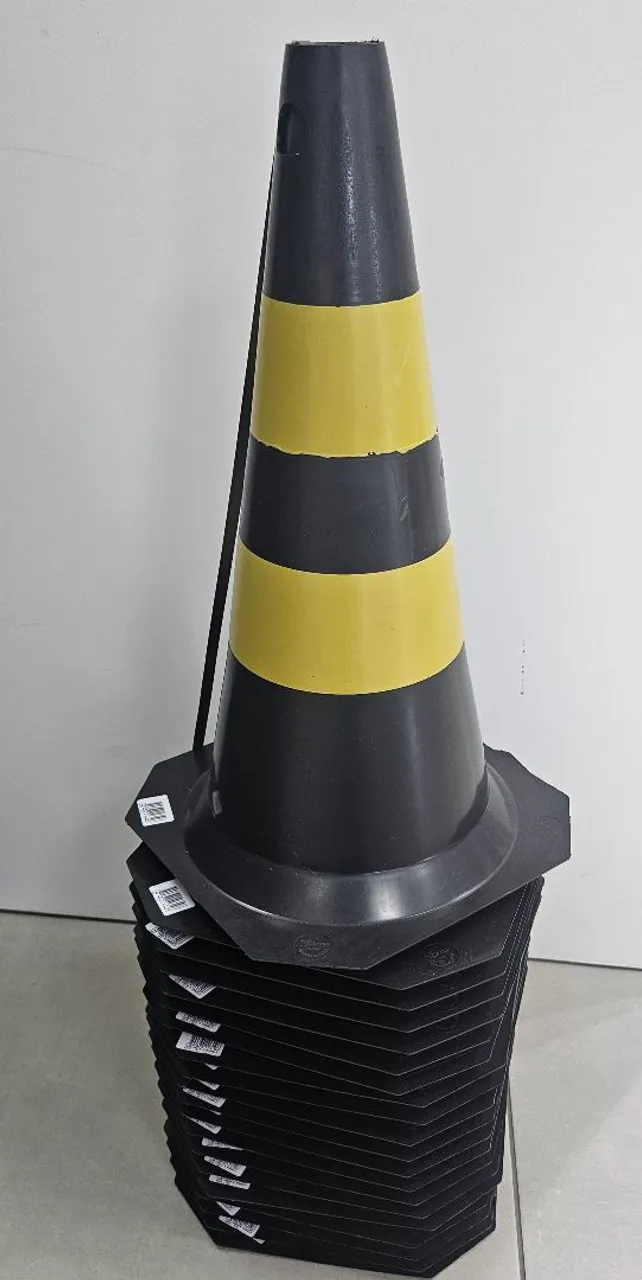 Cones de Sinalização - Pacote com 20 / 50cm