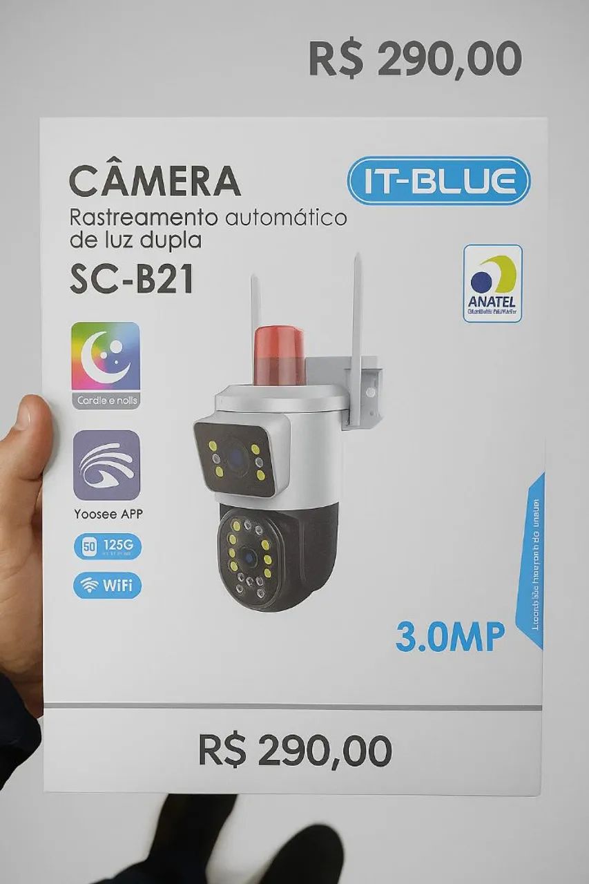 Câmera de segurança Wi-Fi sem fio 64290077655937120