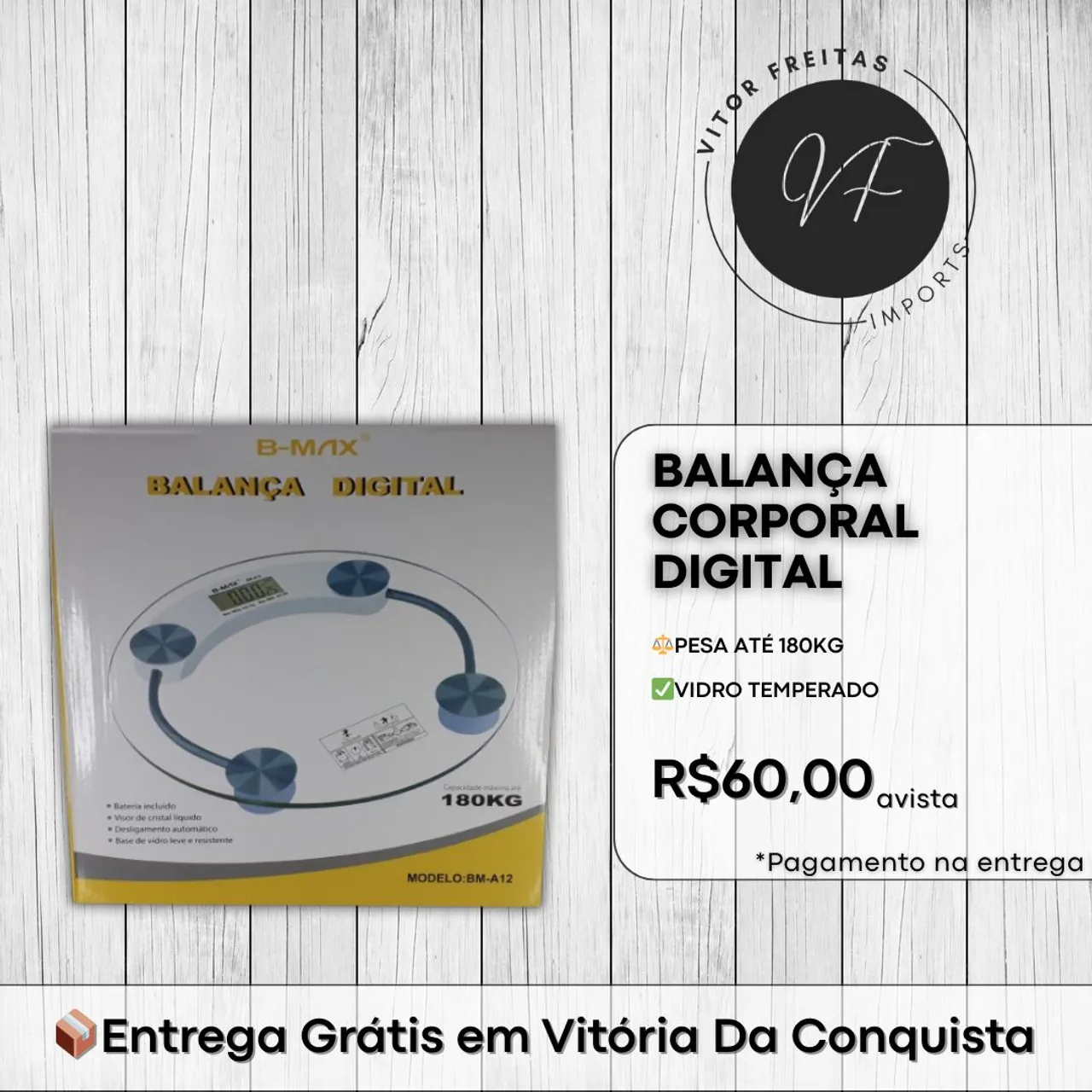 Balança Digital Corporal | Entrega Grátis