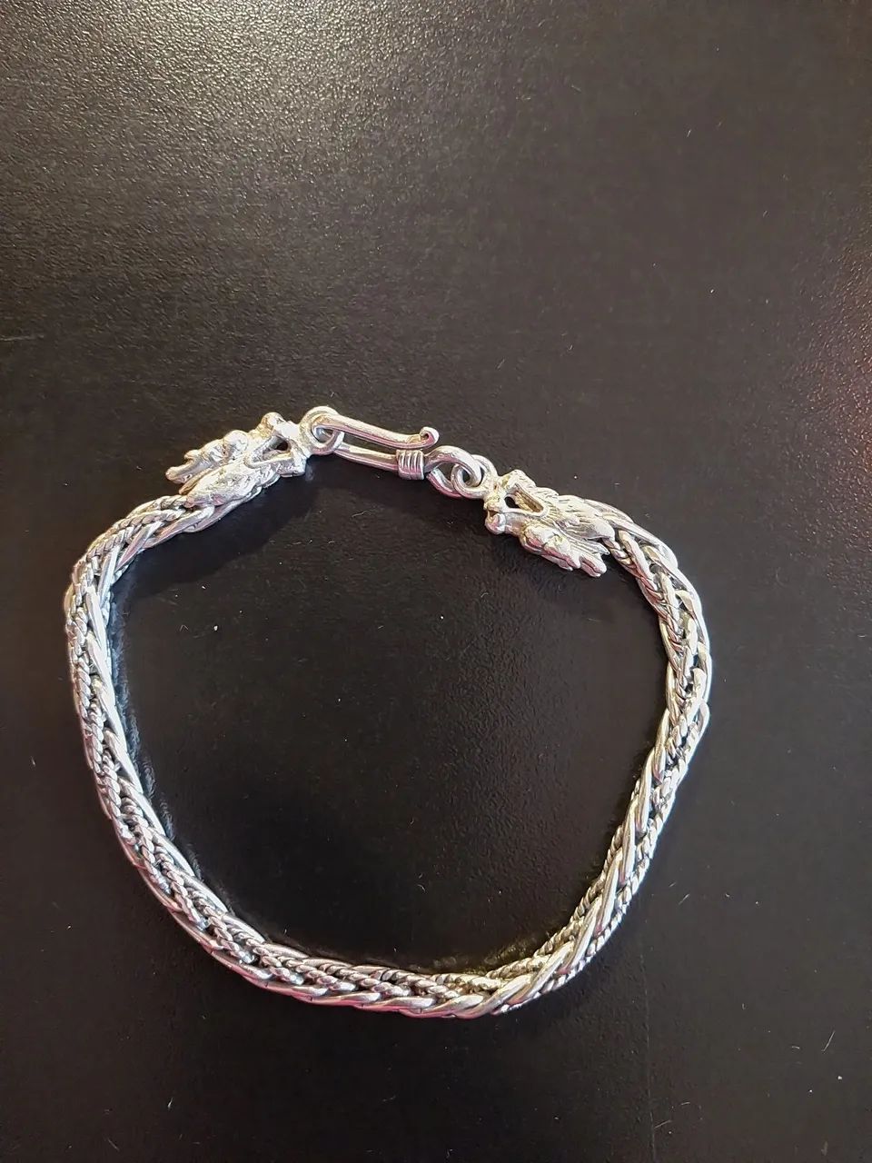 Pulseira de prata 925 de dragão - Foto 3