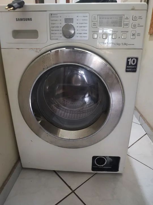 Máquina de Lavar Samsung Eco Bubble 8,5kg COM DEFEITO(PLACA QUEIMADA)
