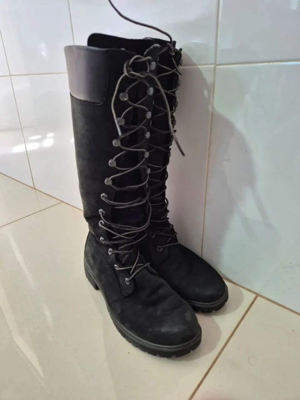 Bota Timberland Impermeável Preta EU 37 USADA Calçados