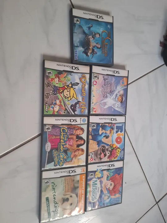 Lote de 7 Jogos Nintendo DS - Diversos Títulos