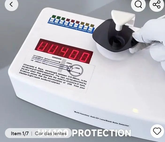 ÓCULOS DE SOL VINTAGE UV 400 protection Azul. - Foto 4