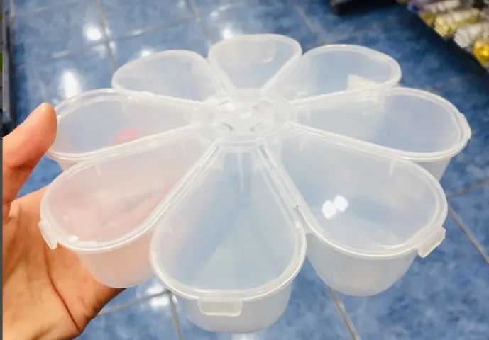 Caixa Organizadora Flor Transparente! KIT COM 6 unidades! - Foto 2