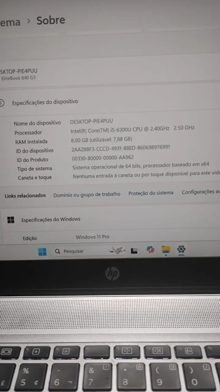 Notebook  Hp i5 sexta com ssd ( pra escritorio ou faculdade) - Foto 2
