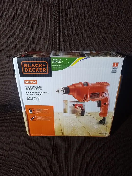 Furadeira de Impacto Black+Decker 560W Tensão 220V Mandril 3/8'' (10mm)