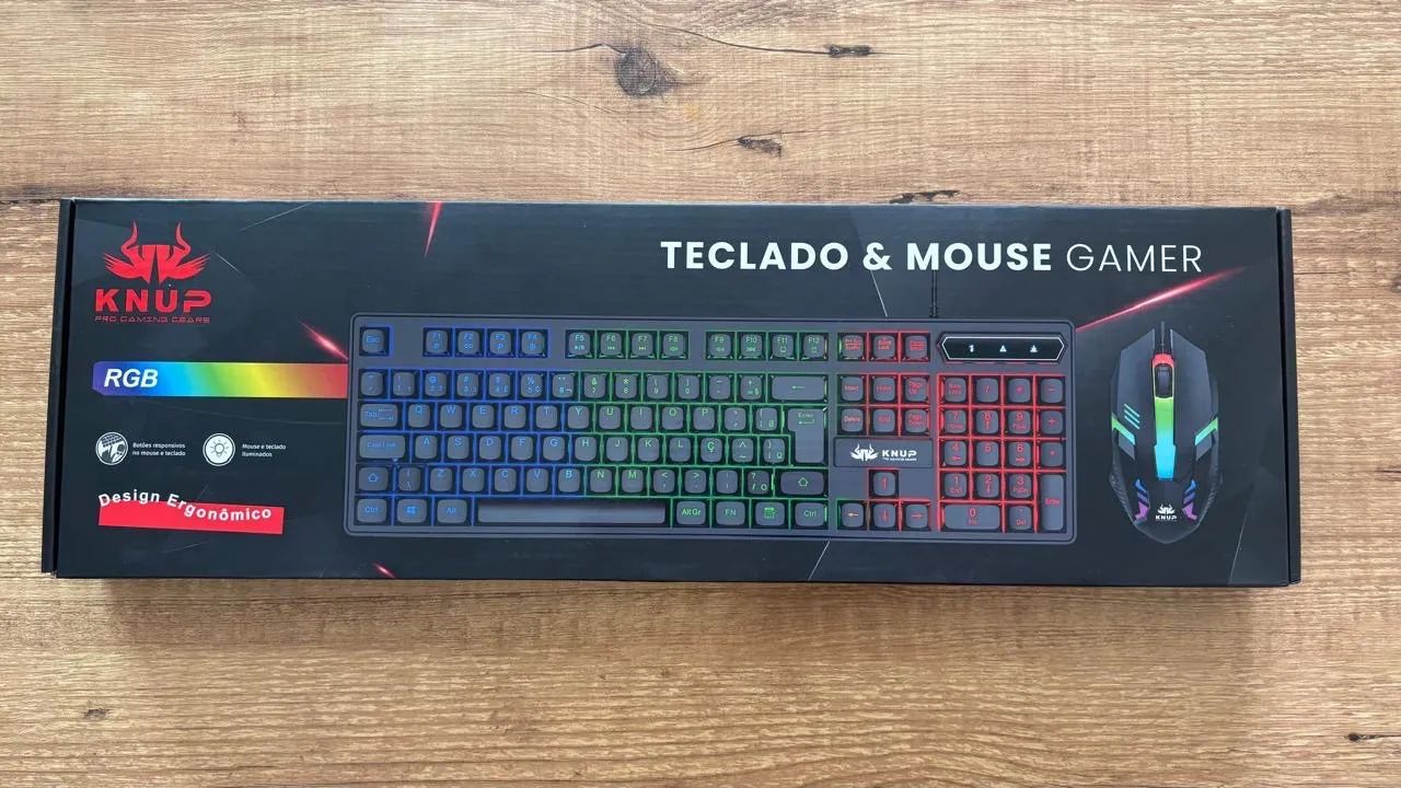 Kit teclado E Mouse Gamer RGB