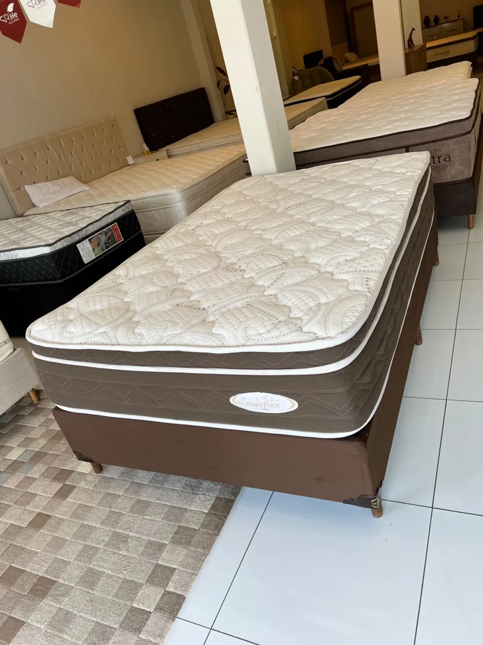 Cama de Viúva MAXFLEX LÁTEX - ENTREGA GRÁTIS!