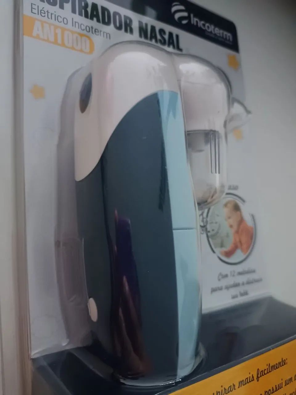 Aspirador Nasal Elétrico Incoterm Azul - Novo - Foto 2